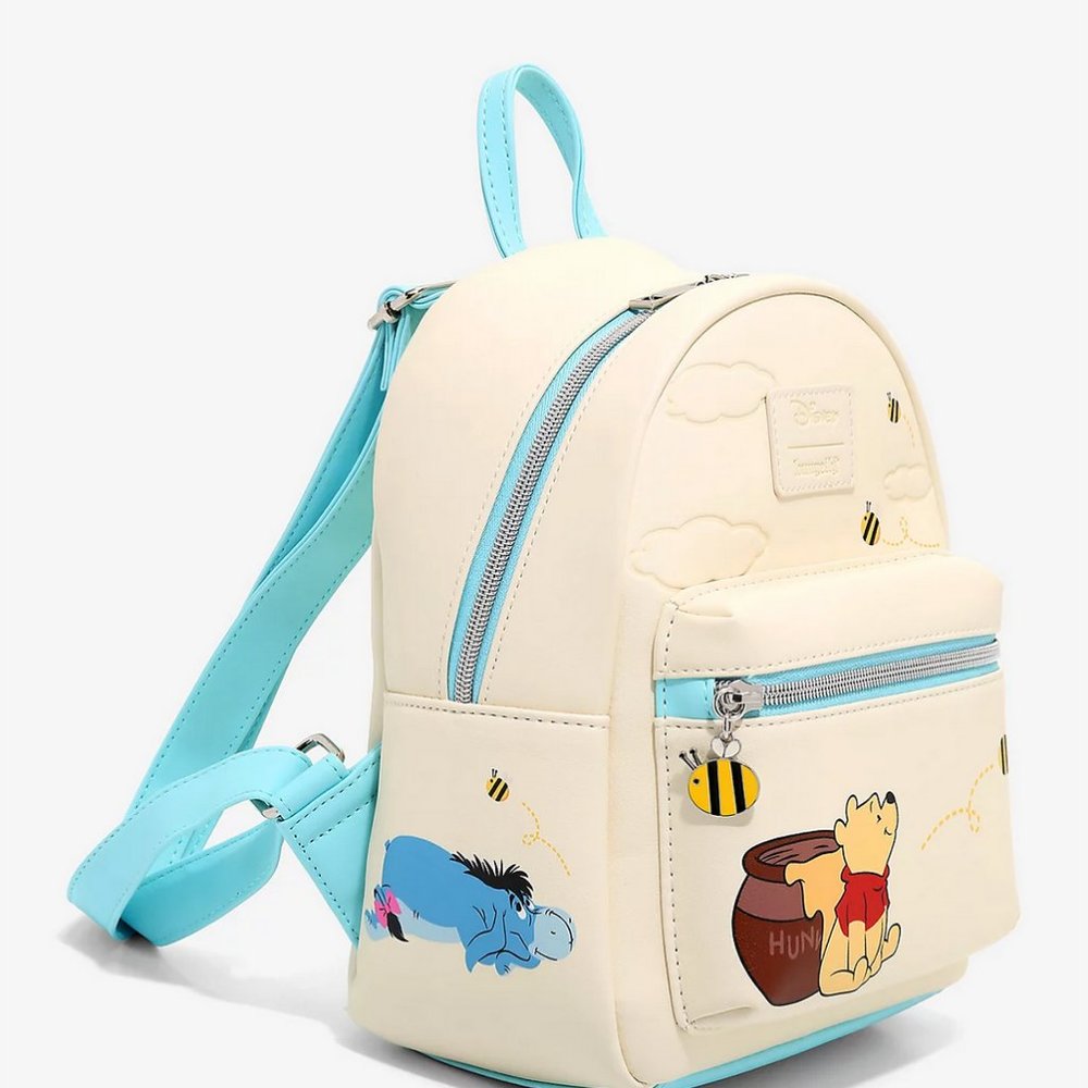 LOUNGEFLY DISNEY POOH WITH HONEY BEES MINI BACKPACK - Picture 2 of 8